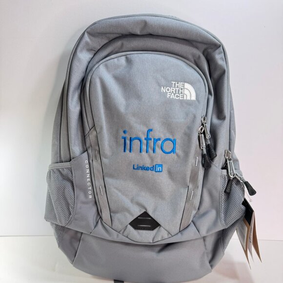 NWT The North Face Gray LinkedIn Swag Connector Backpack - Picture 1 of 6